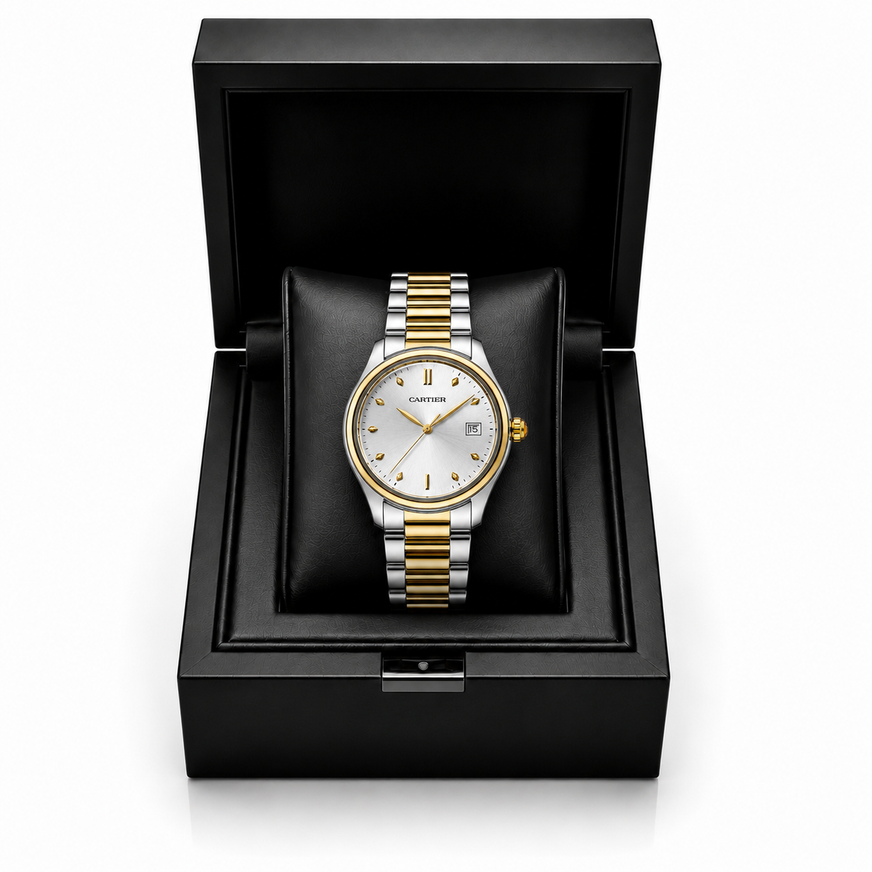 Cartier Two-Tone Silver & Gold Luxury Watch