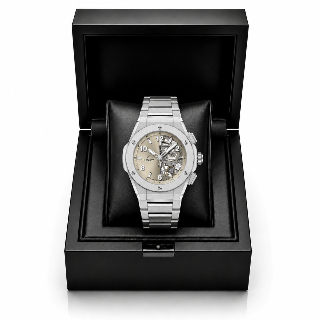 Hublot Classic Fusion Skeleton Silver Edition Watch