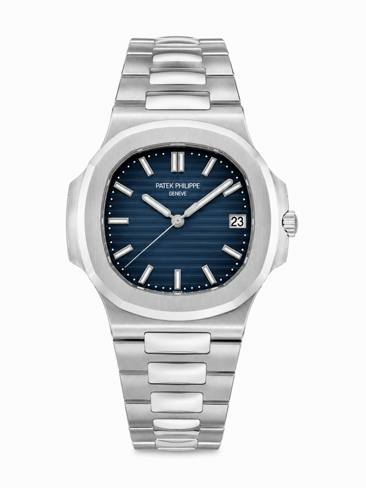 Patek Philippe Nautilus Blue Dial Stainless Steel Luxury Watch