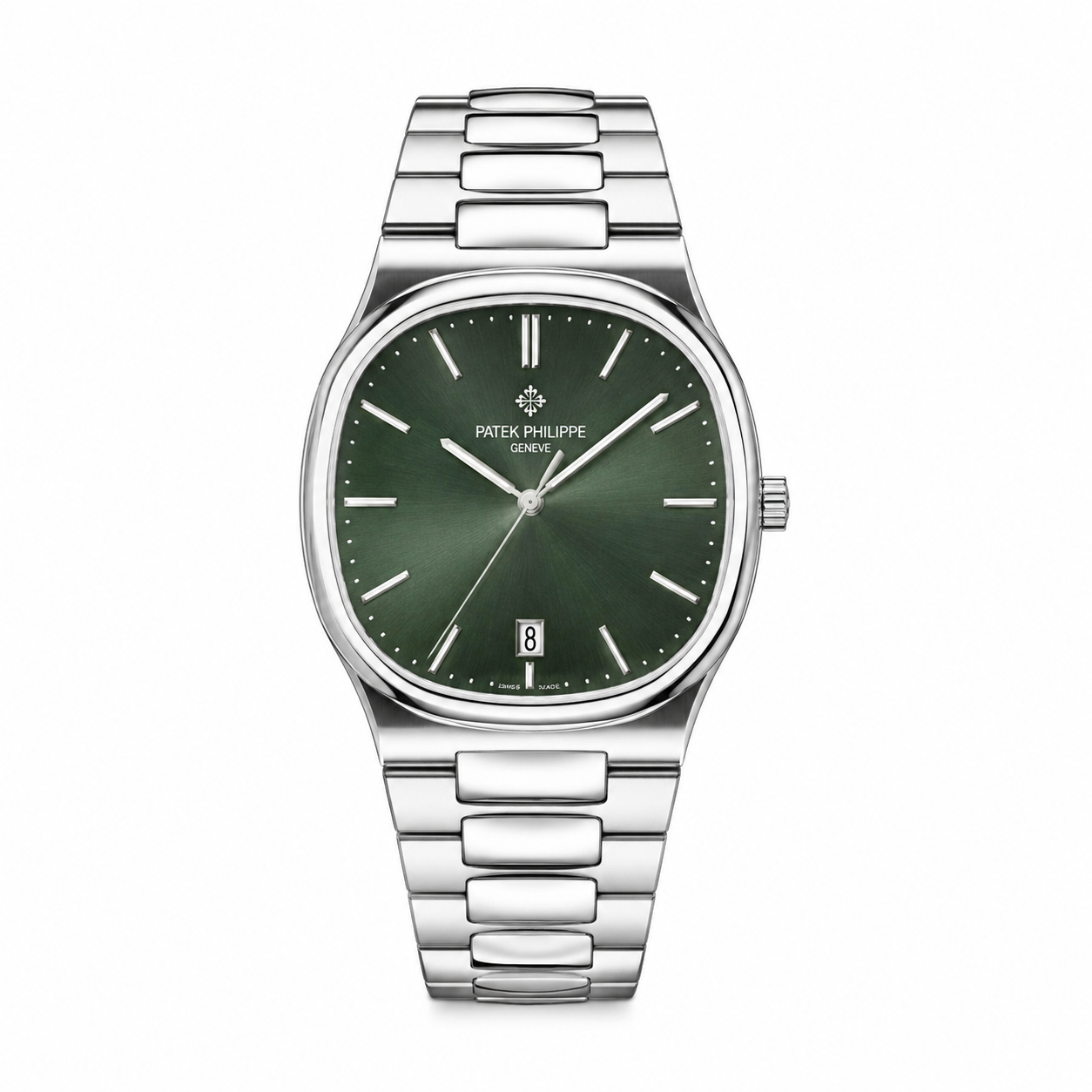 Patek Philippe Nautilus Green Dial Stainless Steel Luxury Watch