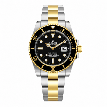 Rolex Submariner Two-Tone Black Dial Luxury Watch