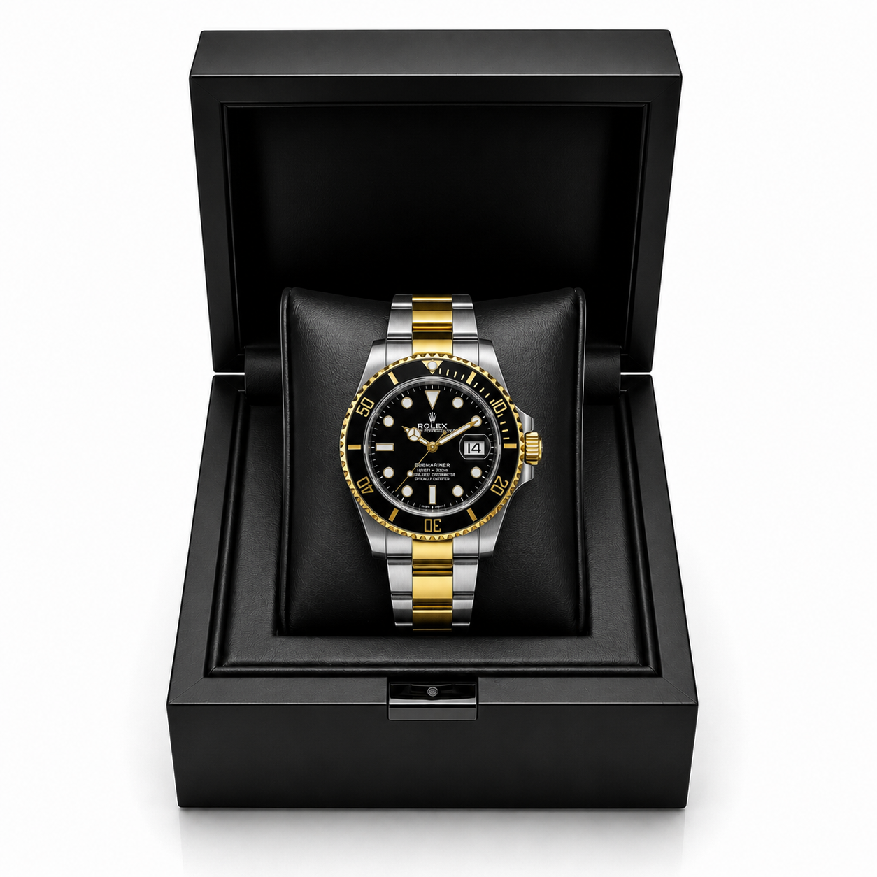 Rolex Submariner Two-Tone Black Dial Luxury Watch