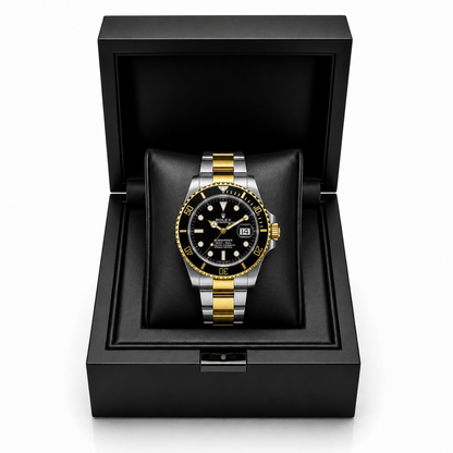 Rolex Submariner Two-Tone Black Dial Luxury Watch