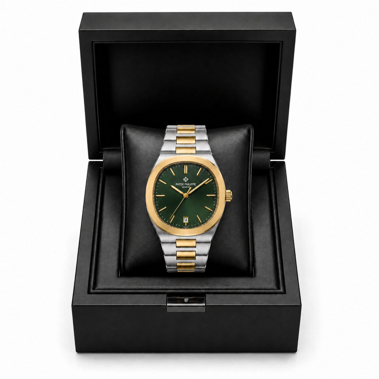 Luxury Green Dial Stainless Steel Watch – Elegant Wrist Styling