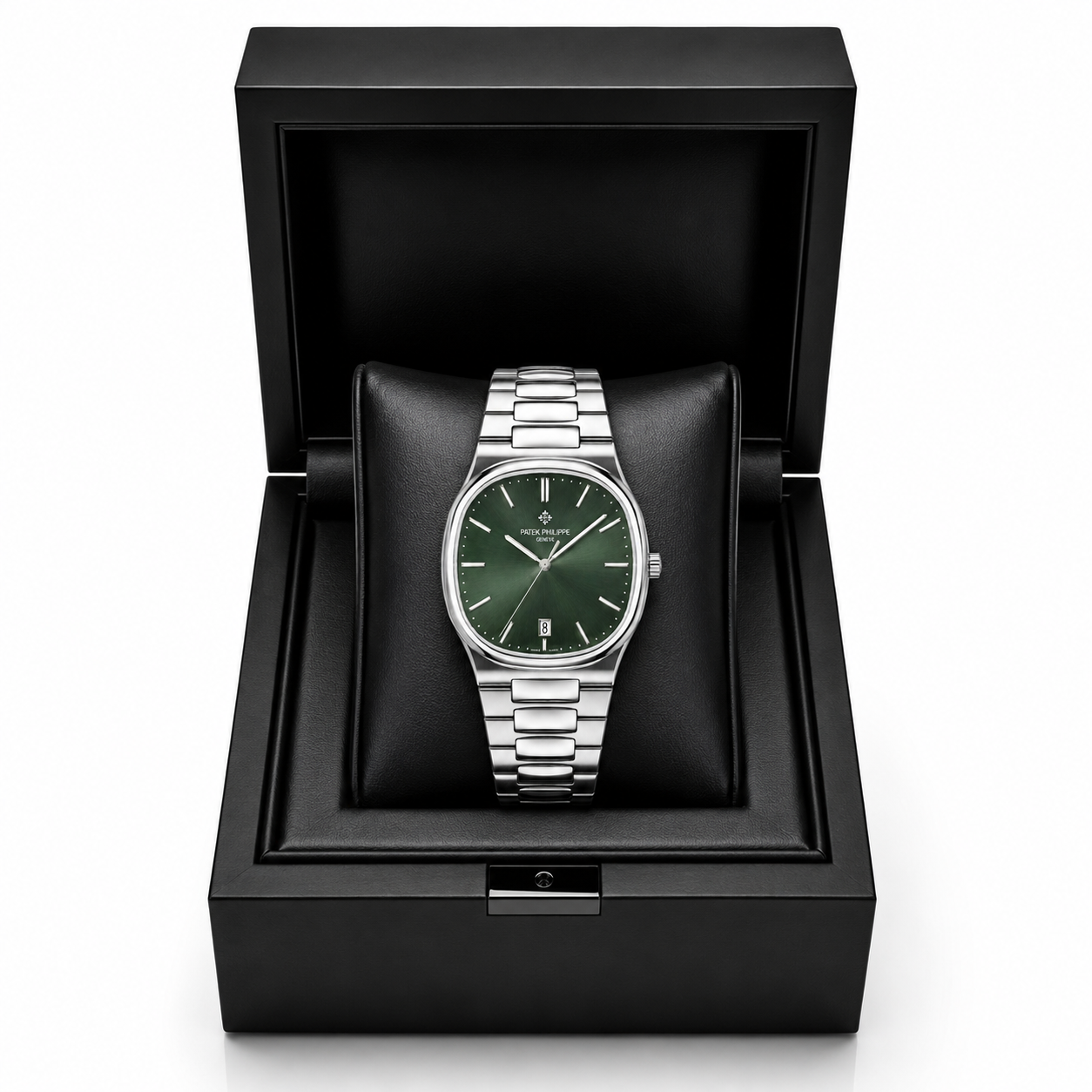 Patek Philippe Nautilus Green Dial Stainless Steel Luxury Watch