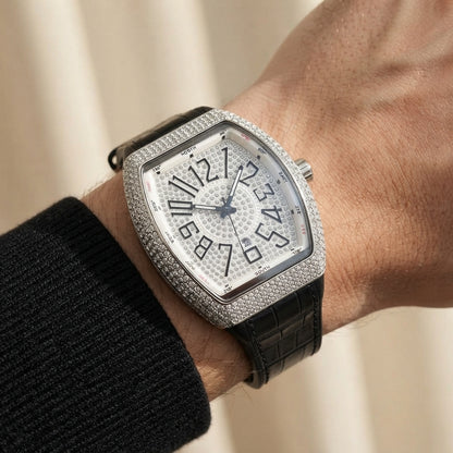 Franck Muller Vanguard Compass Display Silver Dial Premium Date Watch